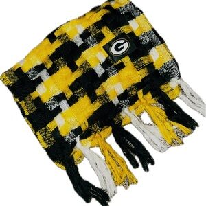 Green Bay Packers Green and Yellow Checkered Scarf